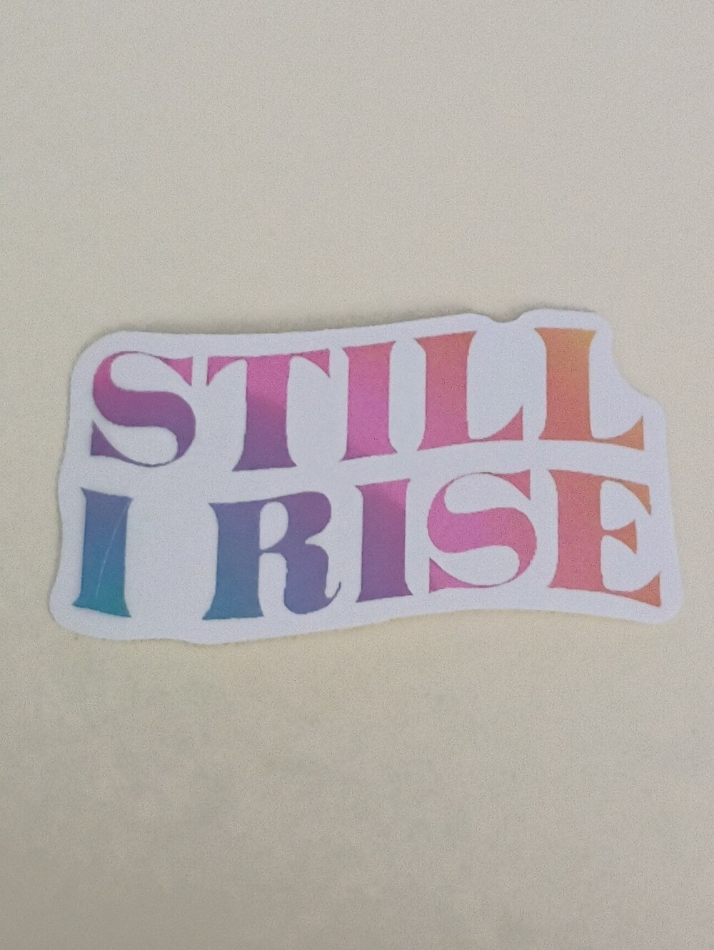 10/$10 Stickers - Still I Rise - Multicolored Capital Letters